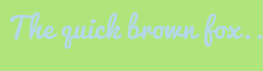 Image with Font Color B4D8E7 and Background Color B0E57C